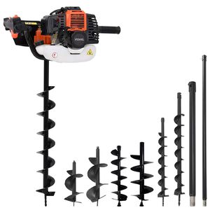 vidaXL Auger Ground Drill Set Steel