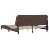 vidaXL Bed Frame with LED without Mattress "Hvar" Brown 180x200 cm