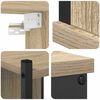 vidaXL Bathroom Furniture Set 4 pcs Sonoma Oak Engineered Wood