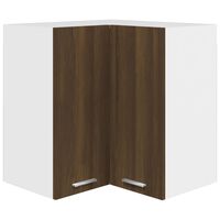 vidaXL Hanging Corner Cabinet Brown Oak 57x57x60 cm Engineered Wood