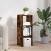 vidaXL Bookcase Stackable Smoked Oak 30x30x80 cm Engineered Wood