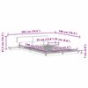 vidaXL Bed Frame White 120 x 190 cm Wood
