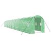 vidaXL Greenhouse with Steel Frame Green 32 m&sup2; 16x2x2 m
