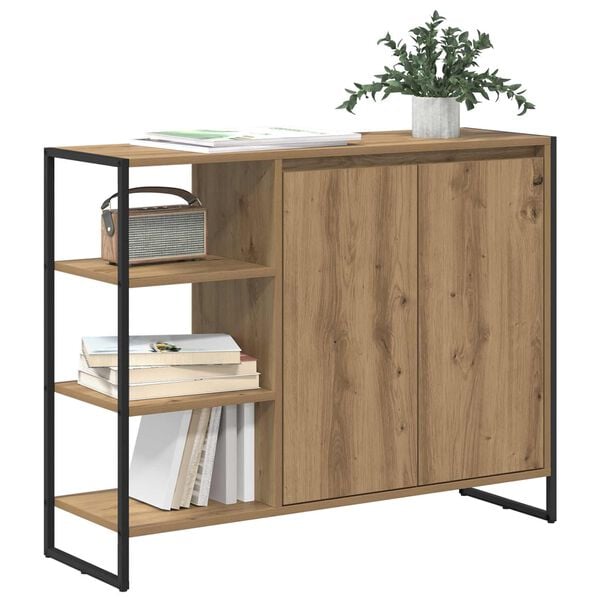 vidaXL Side Cabinet Artisian Oak 96.5 x 30 x 75 cm Engineered Wood