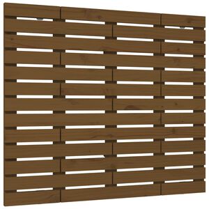 vidaXL Wall Headboard Honey Brown 106x3x91.5 cm Solid Wood Pine