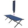vidaXL Folding Camping Bed 2 pcs Blue 193 x 69 x 45 cm Oxford fabric
