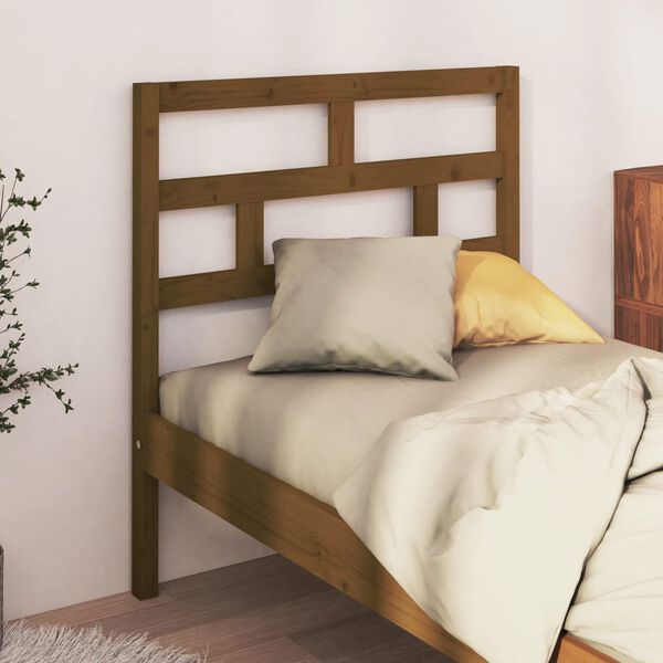 vidaXL Bed Headboard Honey Brown 96x4x100 cm Solid Wood Pine
