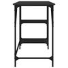 vidaXL Desk Black 120x50x75 cm Metal and Engineered Wood