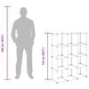 vidaXL Storage Cube Organiser with 12 Cubes Transparent PP