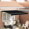 vidaXL Retractable Awning Black 300 x 250 cm Polyester and Steel
