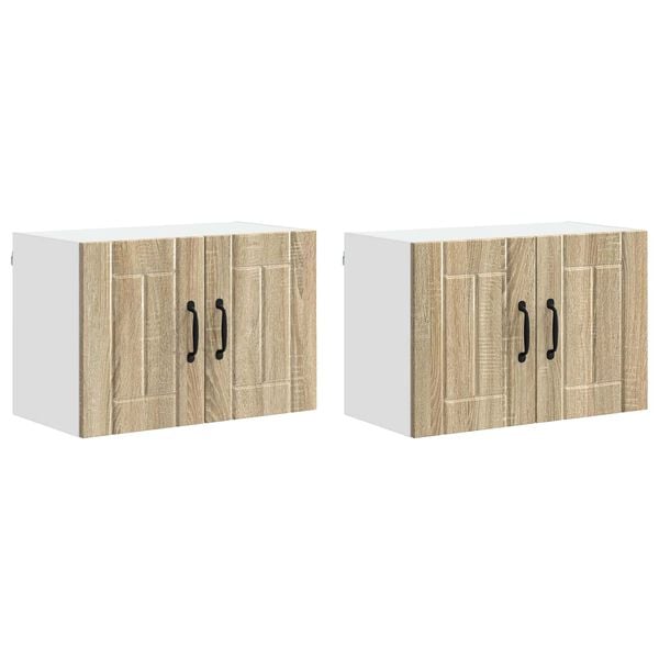 vidaXL Kitchen Wall Cabinets 2 pcs Sonoma Oak 60 x 31 x 40 cm