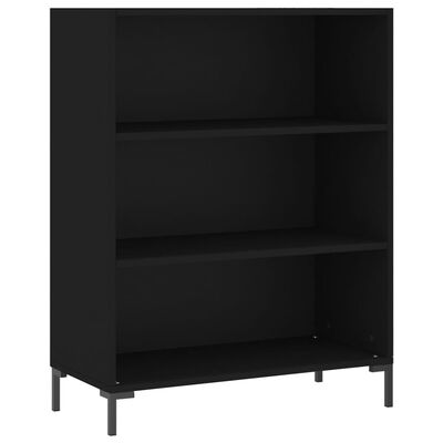 vidaXL Bookcase Black 69.5x32.5x90 cm Engineered Wood
