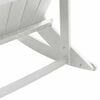 vidaXL Adirondack Rocking Chair White 92 x 73.5 x 92 cm HDPE