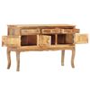 vidaXL Sideboard 110x35x75 cm Solid Mango Wood