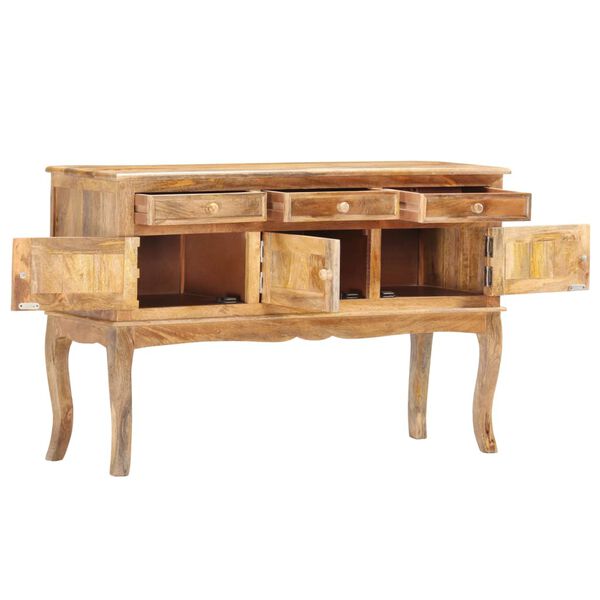 vidaXL Sideboard 110x35x75 cm Solid Mango Wood
