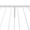 vidaXL Metal Bed Frame without Mattress with Footboard White 100x200cm