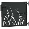 vidaXL Garden Gate with Lock Black 85 x 100 cm Powder-coated steel