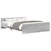 vidaXL Bed Frame without Mattress Grey Sonoma 120x200 cm