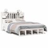 vidaXL Bookcase Bed without Mattress White 150x200 cm Solid Wood Pine