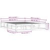 vidaXL Bed Frame without Mattress Honey Brown 200x200 cm Solid Wood