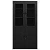 vidaXL Office Cabinet Black 90x40x180 cm Steel