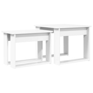 vidaXL Coffee Table Set 2 pcs White 50 x 52 x 42 cm Engineered Wood
