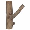 vidaXL Hook Brown 4 x 4 x 14 cm Solid Reclaim Wood