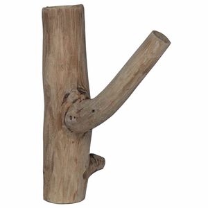 vidaXL Hook Brown 4 x 4 x 14 cm Solid Reclaim Wood