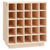 vidaXL Wine Cabinet 55.5x34x61 cm Solid Wood Pine