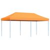 vidaXL Party Tent Folding Orange 292 x 580 x 315 cm Oxford Fabric