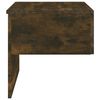 vidaXL Wall-mounted Bedside Cabinet Smoked Oak