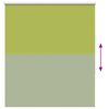vidaXL Roller Blind Blackout Leaves Green 125x175 cm Fabric Width 121.6 cm Polyester