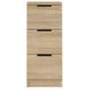 vidaXL Sideboards 2 pcs Sonoma Oak 30x30x70 cm Engineered Wood