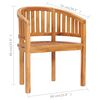 vidaXL Banana Chairs 2 pcs Solid Teak Wood