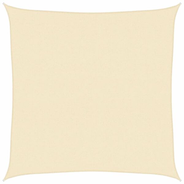 vidaXL Sunshade Sail 160 g/m² Cream 7x7 m HDPE