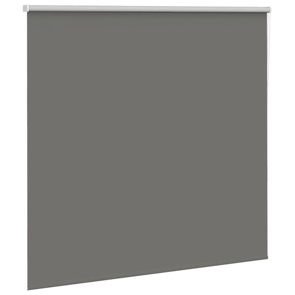 vidaXL Roller Blind Blackout Grey 165x150 cm Fabric Width 161.6 cm Polyester
