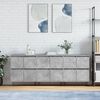 vidaXL Sideboards 3 pcs Concrete Grey Engineered Wood