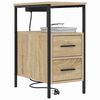 vidaXL Bedside Cabinet Sonoma Oak 30 x 48 x 61 cm Engineered Wood