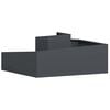 vidaXL Garden Planter Anthracite 100 x 100 x 50 cm Cold-rolled Steel