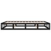 vidaXL Bed Frame without Mattress Black 120x200 cm Solid Wood