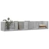 vidaXL Wall Cabinet Concrete Grey 99x18x16.5 cm Engineered Wood