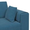vidaXL Velvet Sofa with Cushion Blue 208 cm Velvet