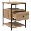 vidaXL Bedside Cabinet Artisan Oak 40 x 42 x 56 cm Engineered Wood
