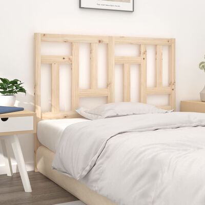 vidaXL Bed Headboard 125.5x4x100 cm Solid Wood Pine