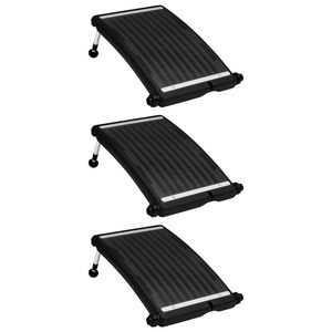 vidaXL Curved Pool Solar Heating Panels 3 pcs 72.5x46 cm