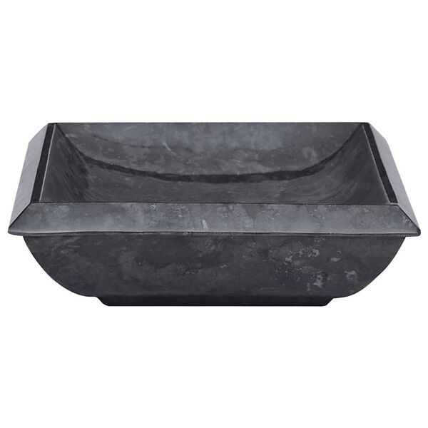 vidaXL Sink Black 50x35x10 cm Marble