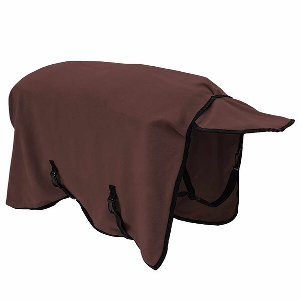 vidaXL Horse Blanket Full Dark Brown Polyester