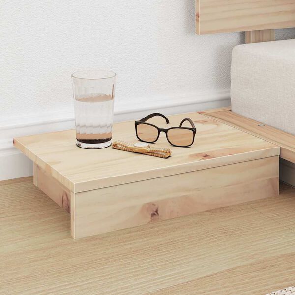 vidaXL Bed Frame Brown 90 x 190 cm Wood