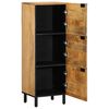 vidaXL Highboard Brown 40x33x110 cm Solid Wood Mango