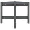 vidaXL Coffee Table Grey &Oslash; 62.5x45 cm Solid Wood Pine